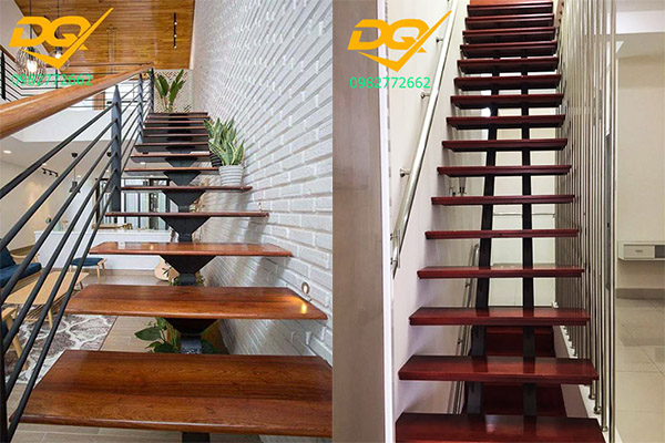 Cầu thang xương cá tạo điểm nhấn cho ngôi nhà của bạn bằng cách sử dụng hình dạng độc đáo. Thiết kế này cũng giúp tối ưu hóa không gian và đảm bảo an toàn khi sử dụng.